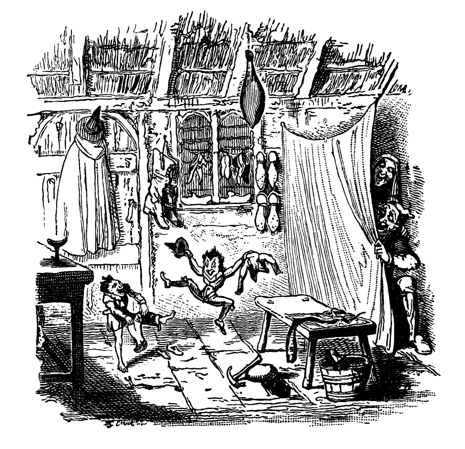 The Elves and the Shoemaker illustration possibly by George Cruikshank